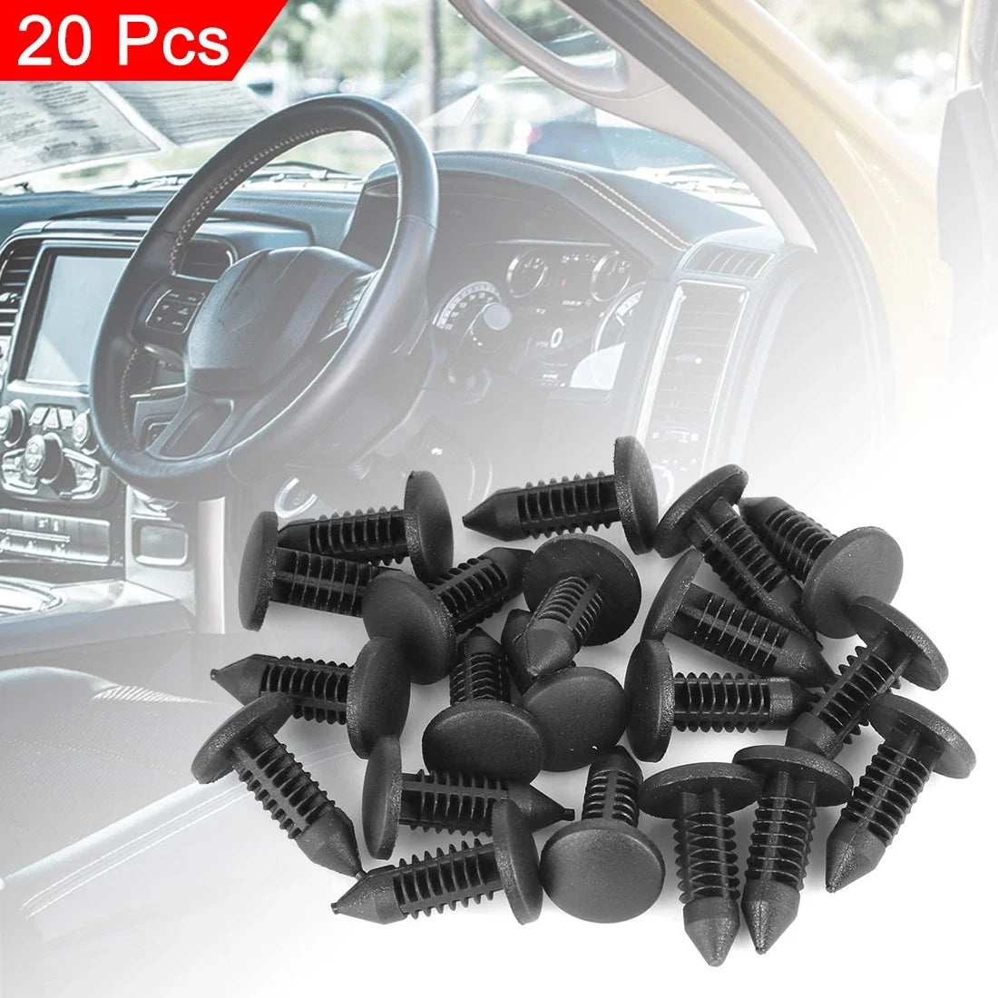 20pcs Plastic Bolt Rivets Trim Panel Retainer Clips for Toyota 