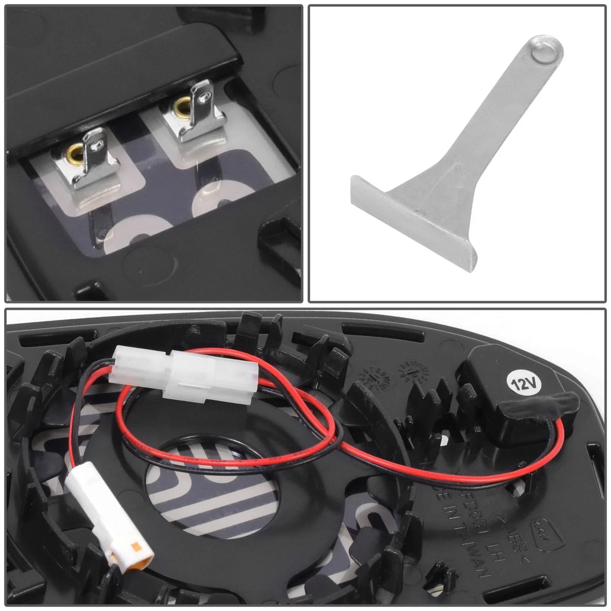 Heated Mirror Glass w/Blind Spot for Ford Fusion Left Side 2013-2020