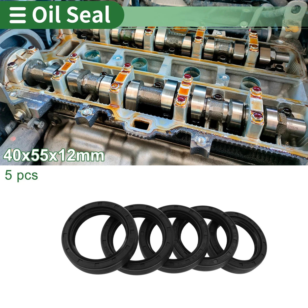 Oil Seal for Rotary Shaft (40x55x12mm)