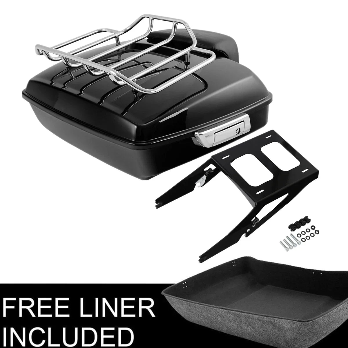 Backrest Mount Rack Chopped for Harley Sport Glide 2018-2023