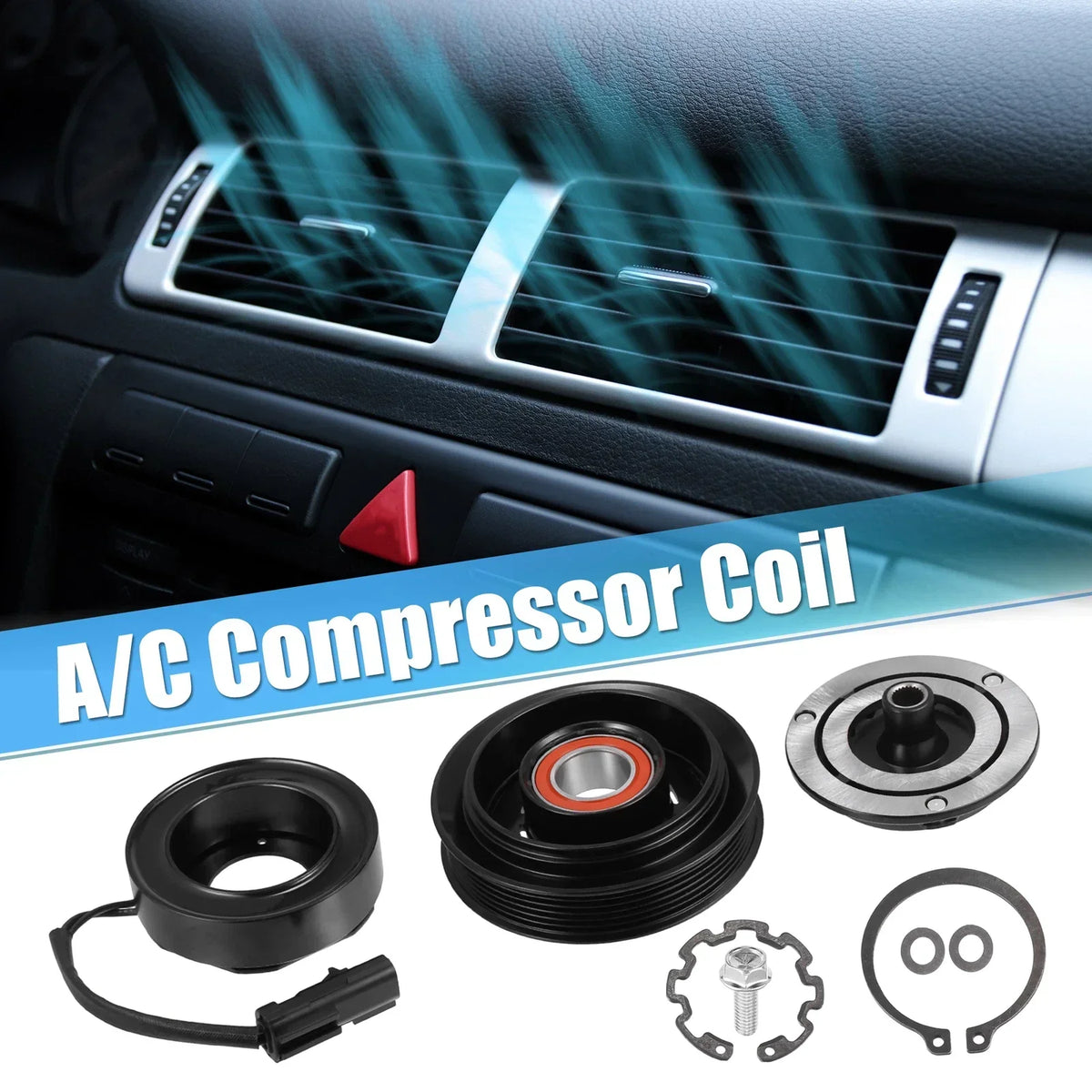 Compressor Clutch Kit for AC - Dodge Ram 1500 3.7L 4.7L 2002-2010