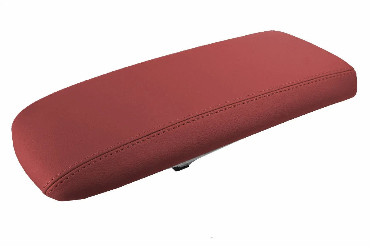 Leather Console Lid Armrest Cover for Ford Explorer (1995–2001) Red