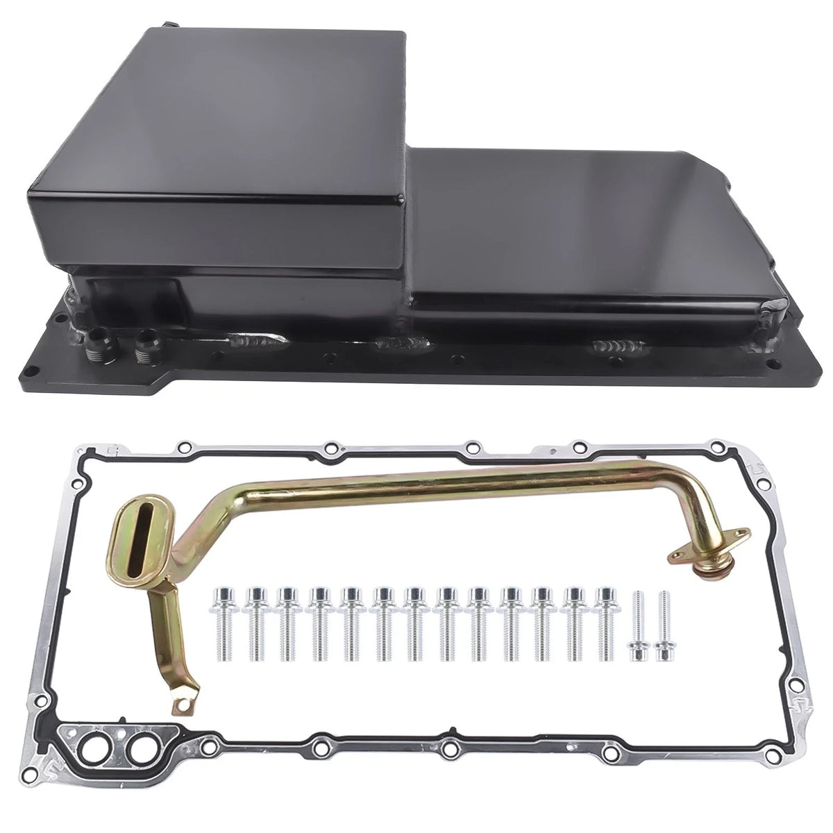 Aluminum Oil Pan Kit for GM LS1 LS2 LS3 LS6 Engines (7 Quarts)