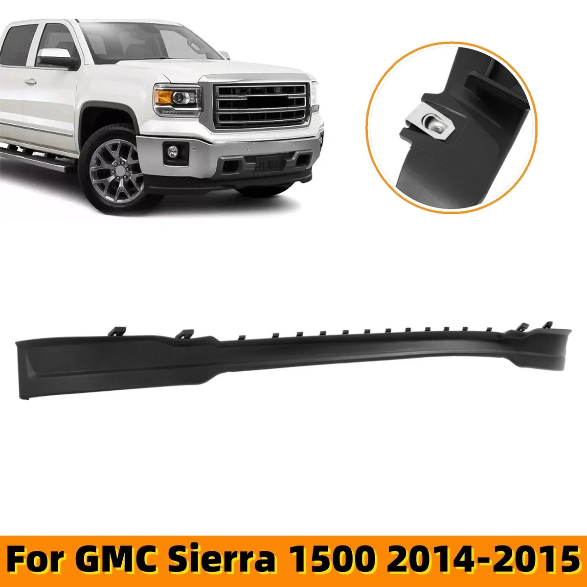 Air Deflector Front Bumper Lower Valance for GMC Sierra 1500 2014-2015