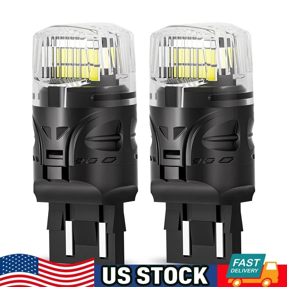 2X LED 7443 7444 7440 Reverse Backup Light Bulbs 6500K