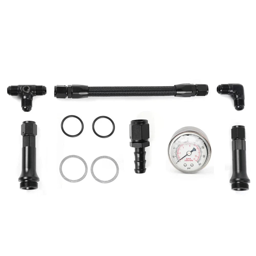 6AN Braided Dual Feed Fuel Line for Holley 4150 Carburetor (Fits 4150)