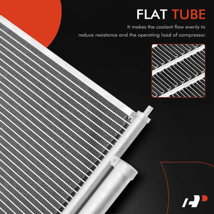 A/C Condenser for Honda Fit 2007-2008 with Receiver Drier
