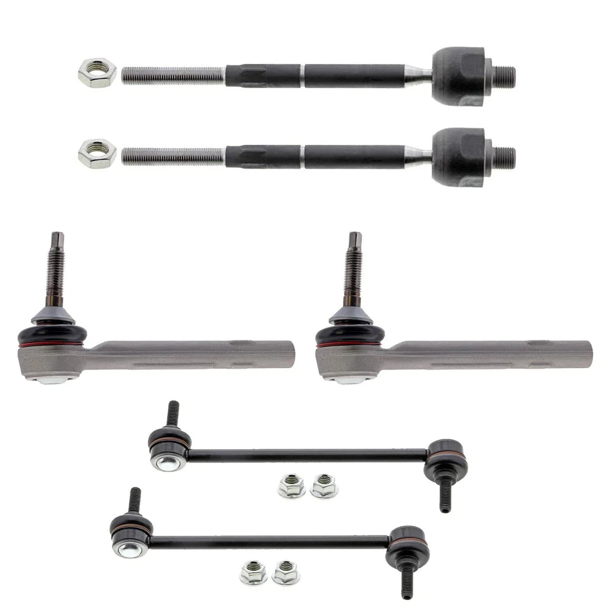 Set of 4 Mevotech Supreme Tie Rod Ends & Sway Bar Links for Tesla S (2012–2023)