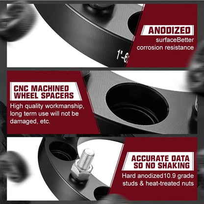2" Wheel Spacers M12x1.5 Set for Toyota Sequoia Tacoma 4Runner 2000-2023