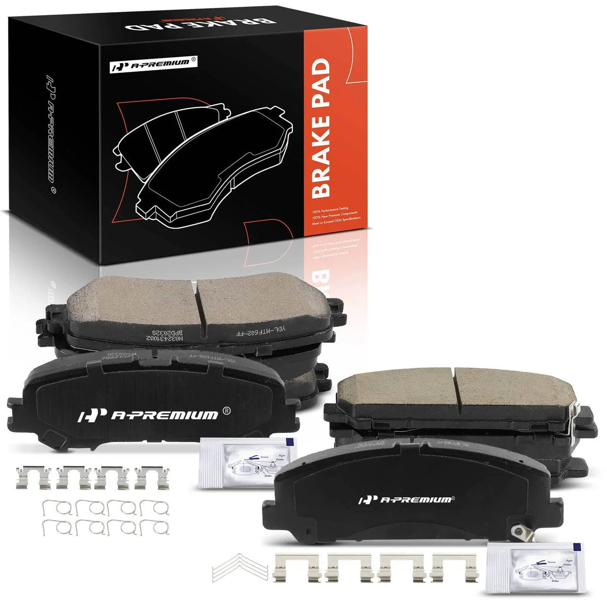 8x Ceramic Brake Pads for Nissan Titan (2017–2021)