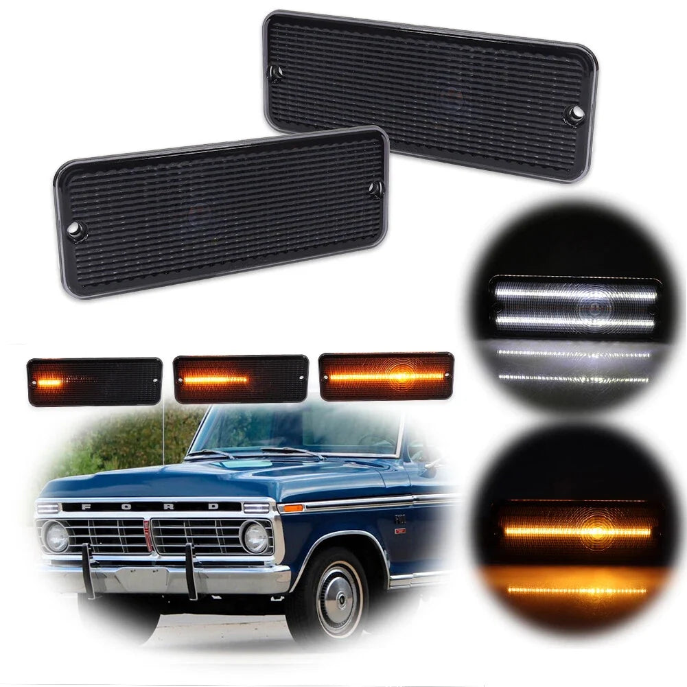 Smoke Switchback LED Parking Signal Light for Ford F-100 (1974–1977)