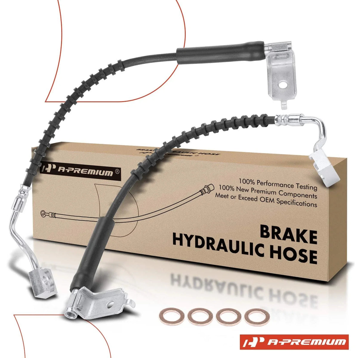 2X Front Brake Hydraulic Hose for Ford Ranger Mazda B3000 (1998–2011)