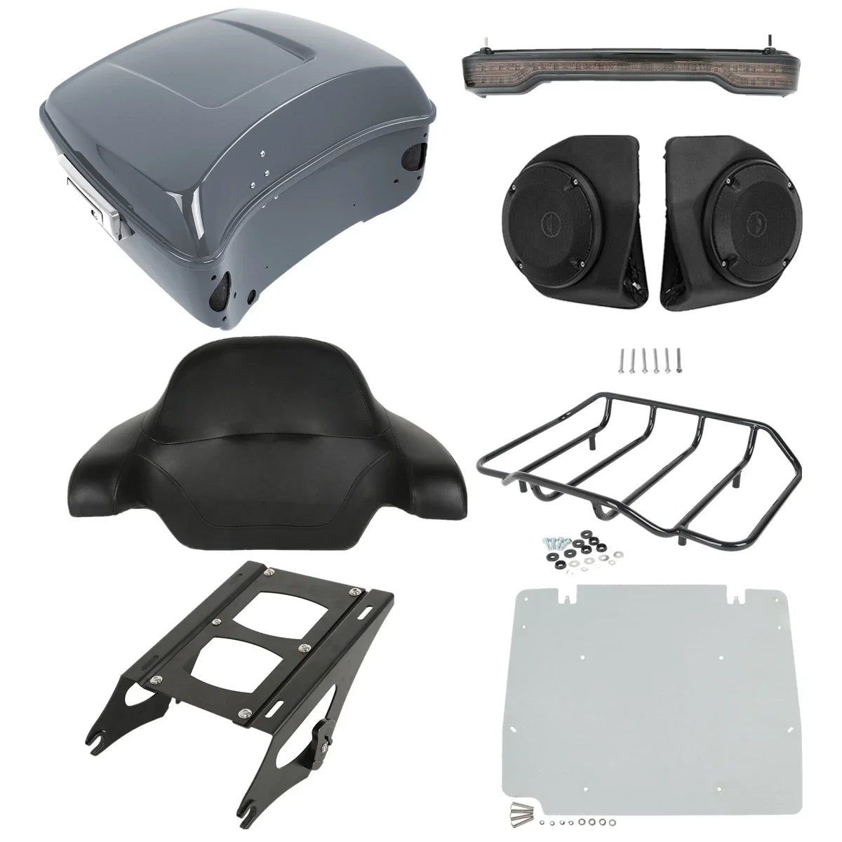 Trunk Pad Plate Speakers for Harley Touring Models 2014-2024
