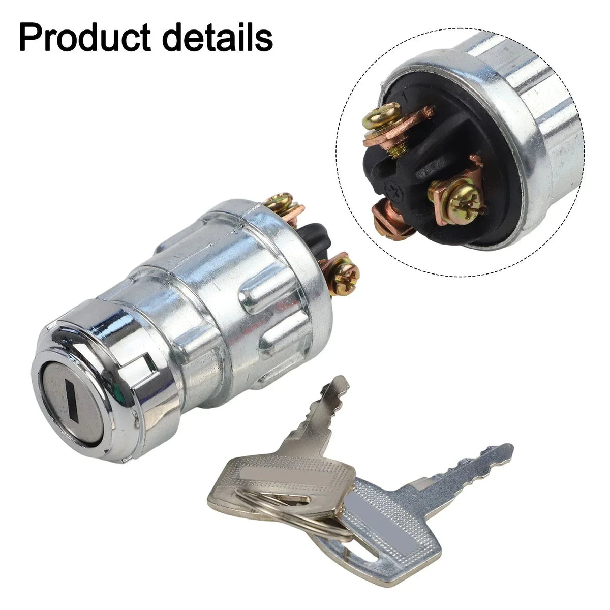 Ignition Starter Switch with Two Keys for Most Cars