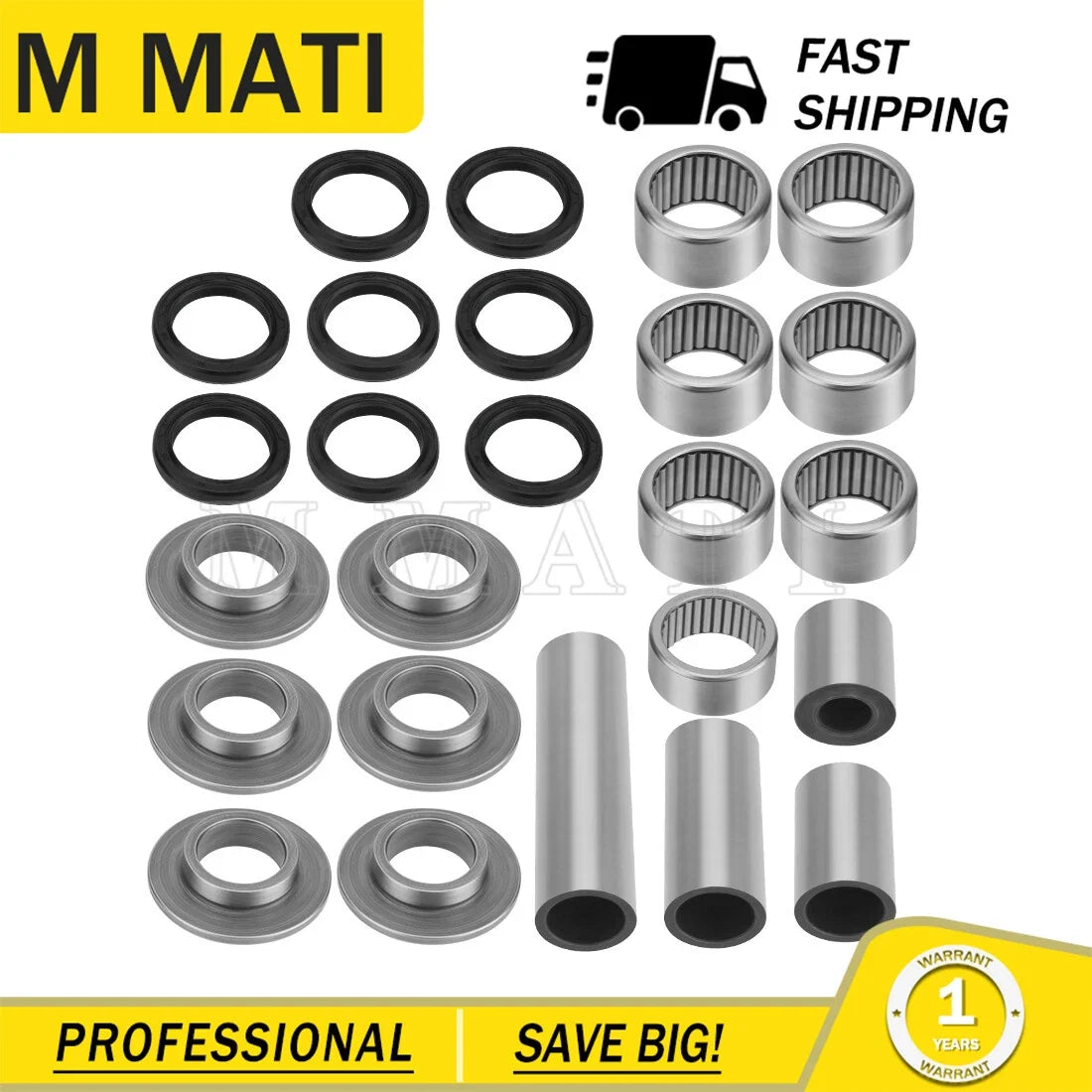 Swing Arm Linkage Bearing Seal Kit for Arctic Cat 400 DVX (2004–2008) KFX400 (2003–2006)