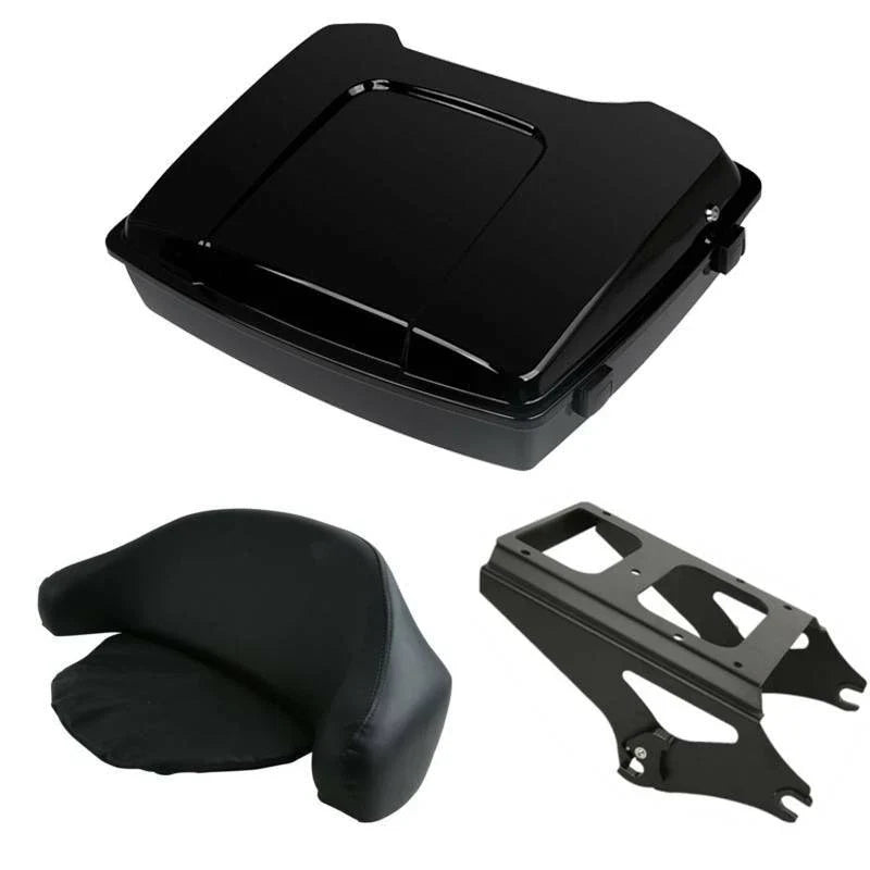 Trunk Backrest Pad Mount Rack for Harley Touring Models (2009-2013)