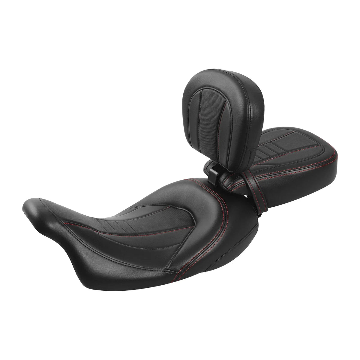 Black Seat Backrest Pad for Harley Street Glide (2009-2023)