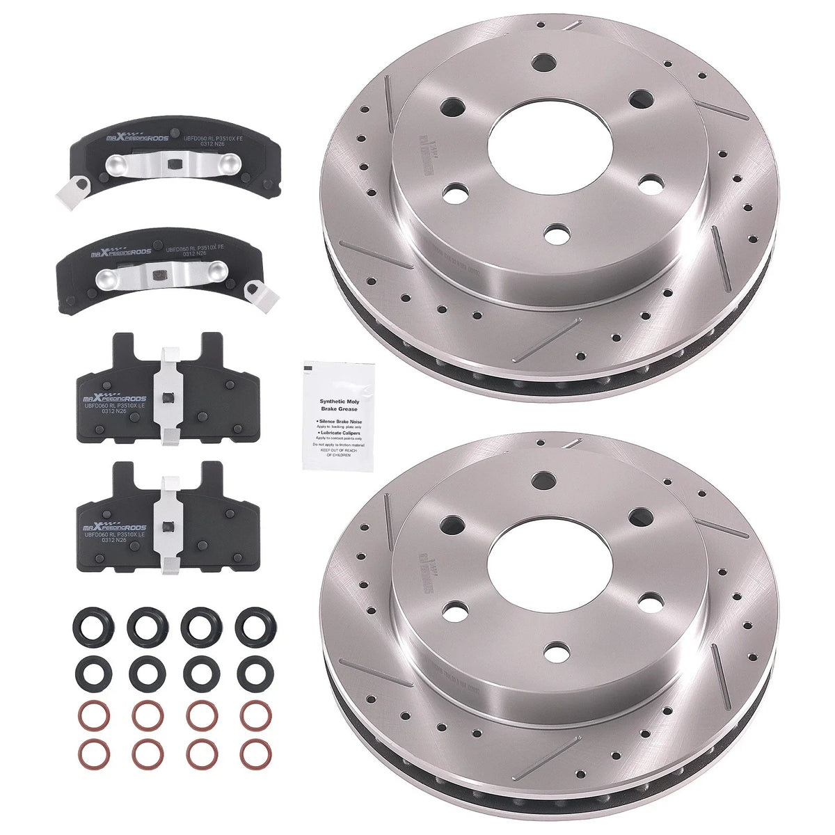 1992-1999 GMC Chevrolet K1500 Suburban Front Brake Rotors & Pads Set