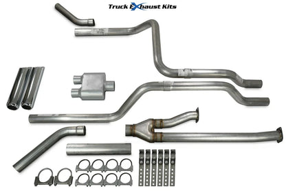 Dual Exhaust Kit 2.5" for Toyota Tundra 2014-2021 - Chrome Tip