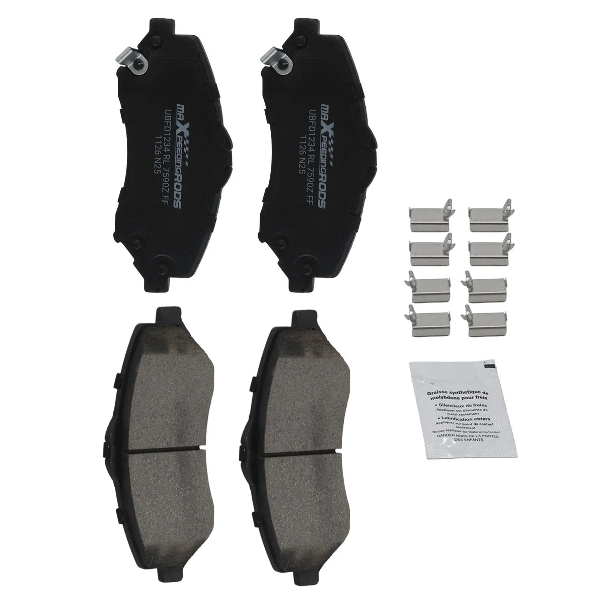 Ceramic Front Brake Pads Set for Dodge Grand Caravan, Journey 08-16