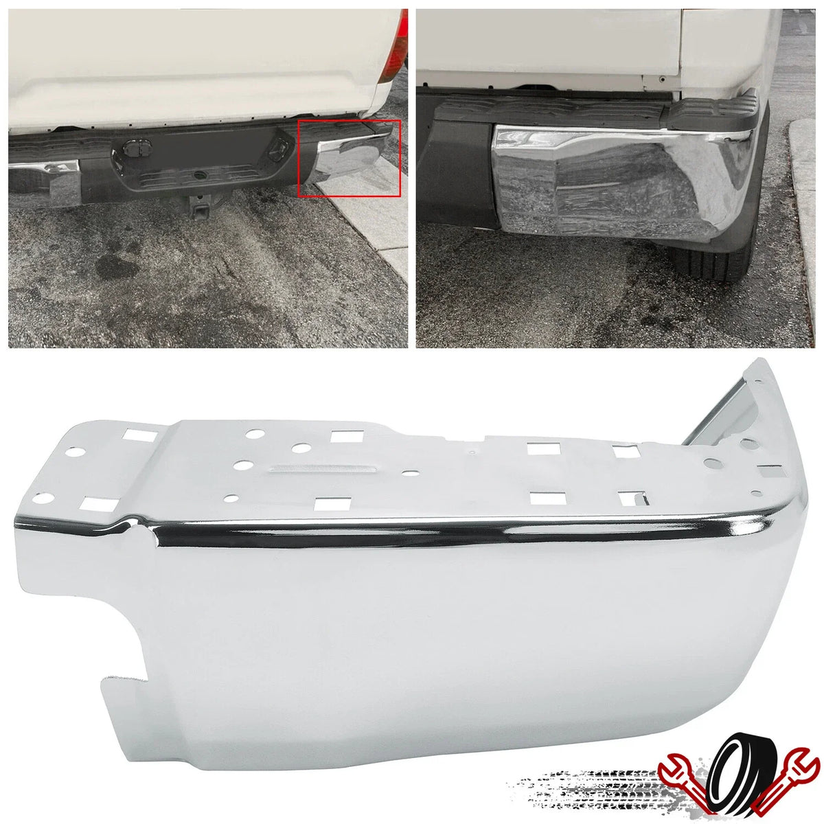 Rear Bumper End Cap for Toyota Tundra (2014–2021) Passenger Side