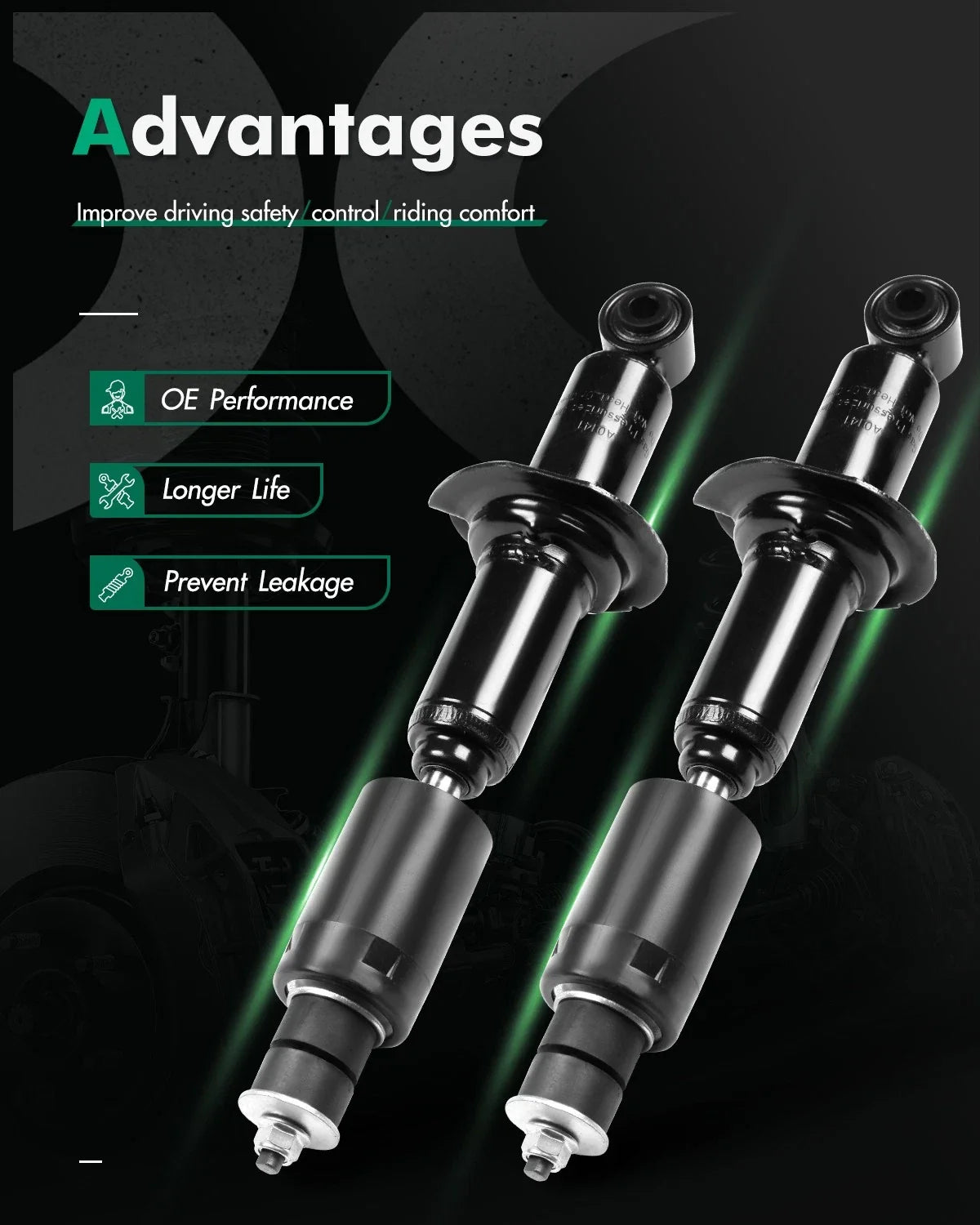 Front Strut and Shock Pair for Frontier (2005-2018) & Equator (2009-2012)