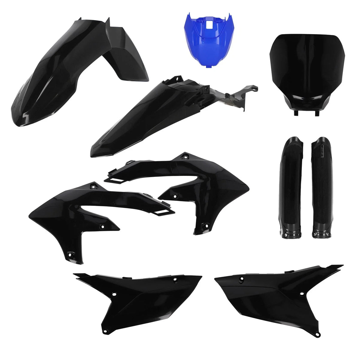 Full Plastic Kit for Yamaha YZ250F (2014–2020) - Black/Blue