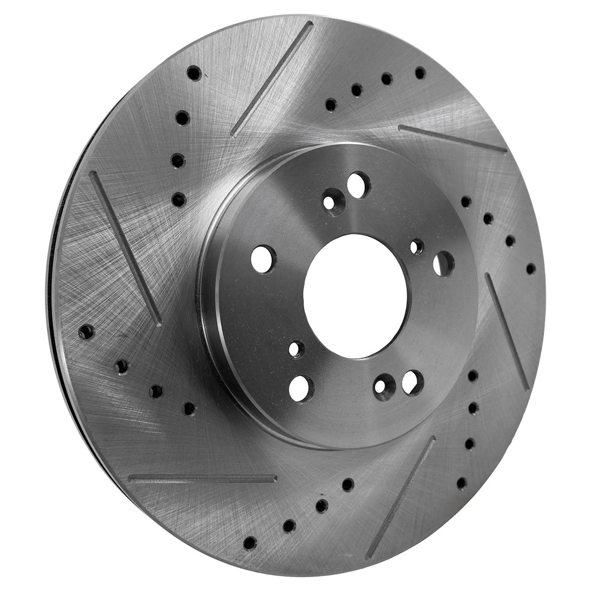 Brake Disc and Pad Kit for Honda Accord (2006–2012) Front Left Right Cross-drilled