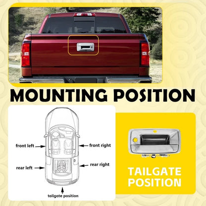 Chrome Tailgate Handle for Chevy Silverado GMC Sierra 1500 2500 (2014–2015)