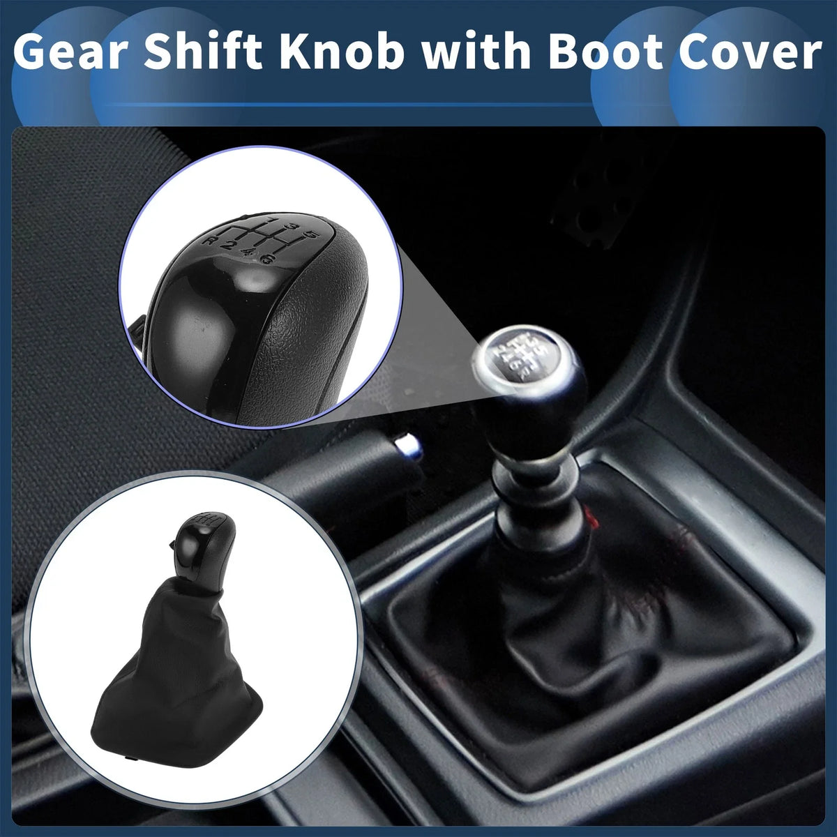 6 Speed Gear Shifter Knob with Cover for Mercedes Benz Sprinter W906 (2006–2018)