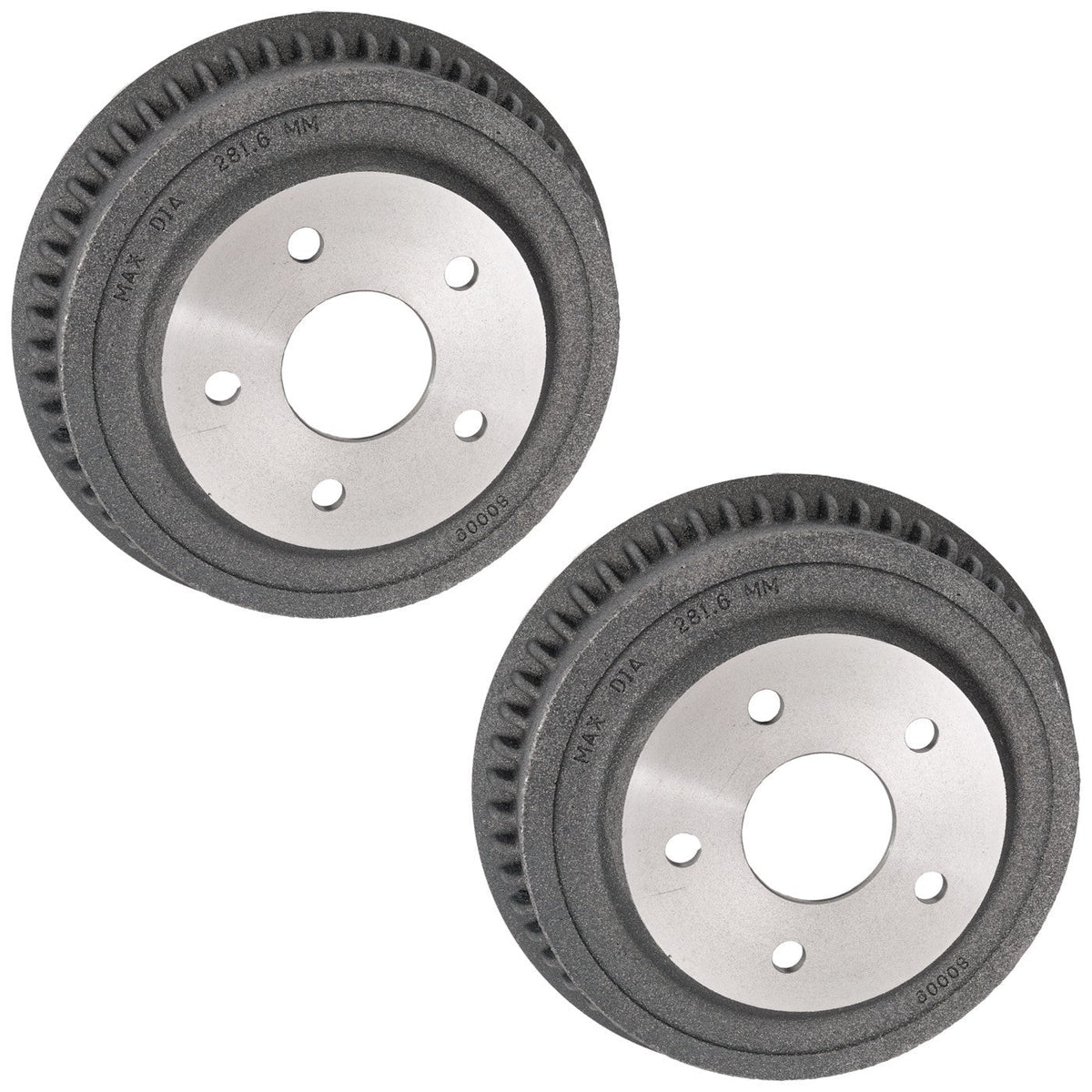 2-Piece Rear Brake Drums for Dodge Ram 1500 (1994 to 1999)