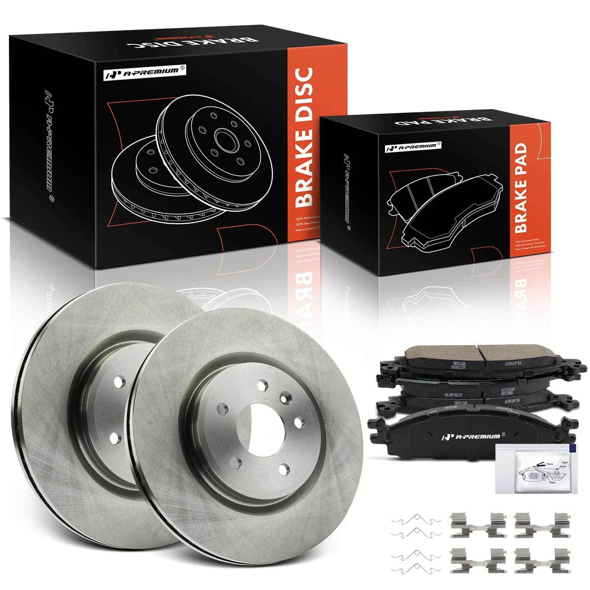 Front Disc Brake Rotors & Ceramic Pads for Ford Explorer (2011–2019)