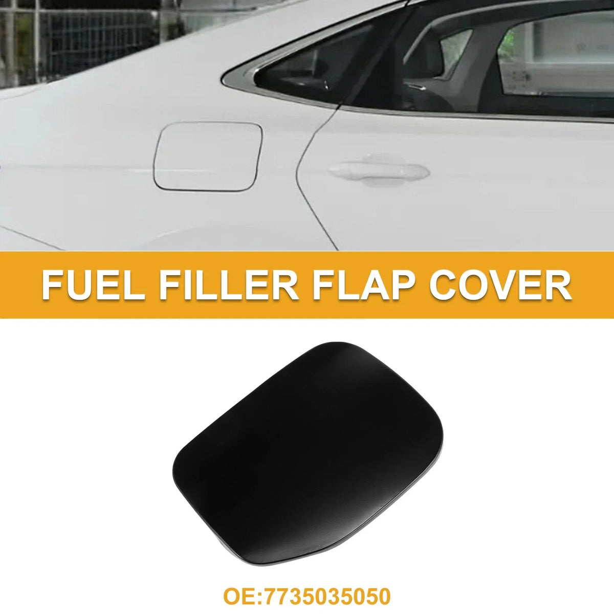 Fuel Tank Door Cap for Toyota 4Runner (2003–2009) Fuel Filler Flap Cover Black