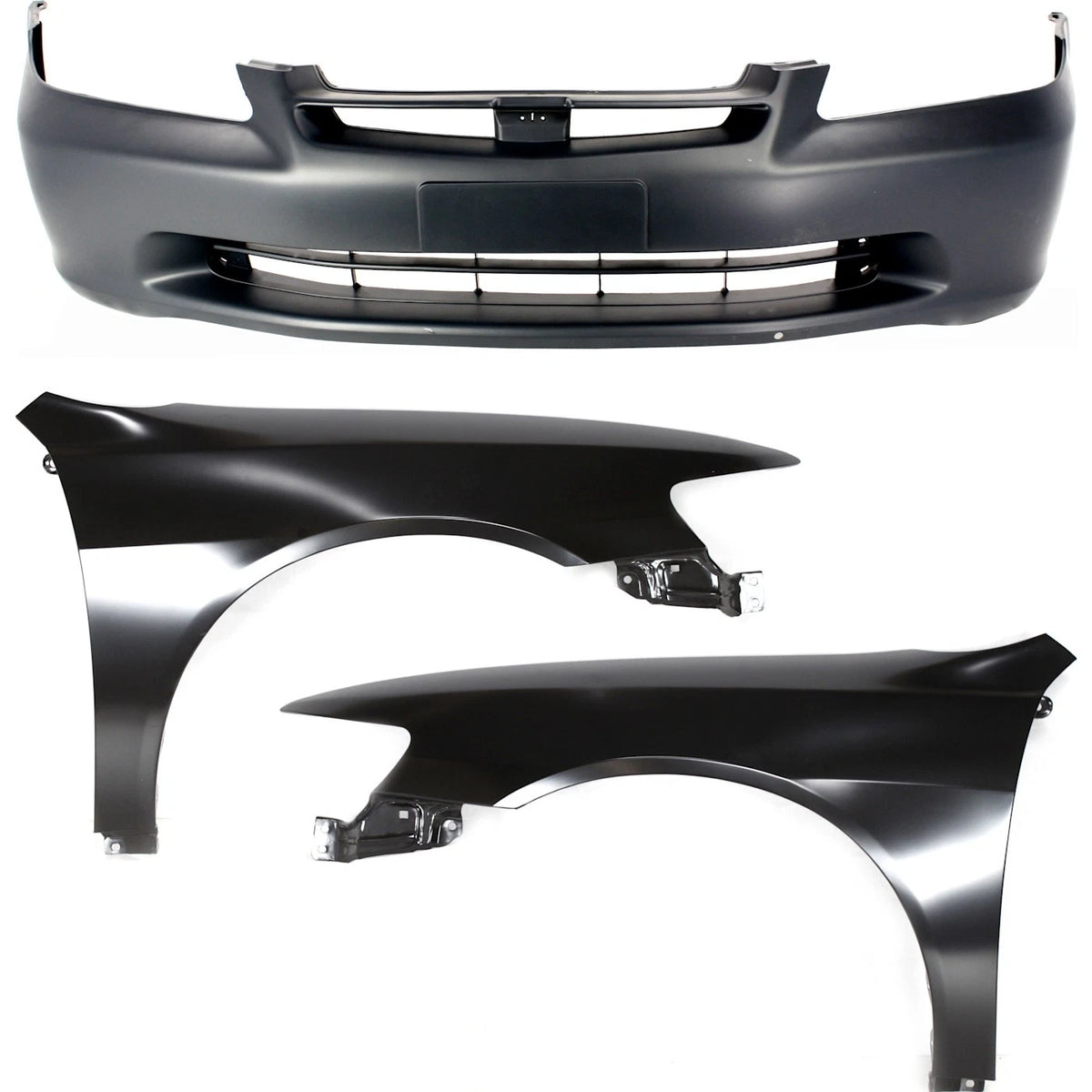 Set of 3 Bumper Covers for (04711S84A90ZZ, 60261S84A90ZZ, 60211S84A90ZZ)
