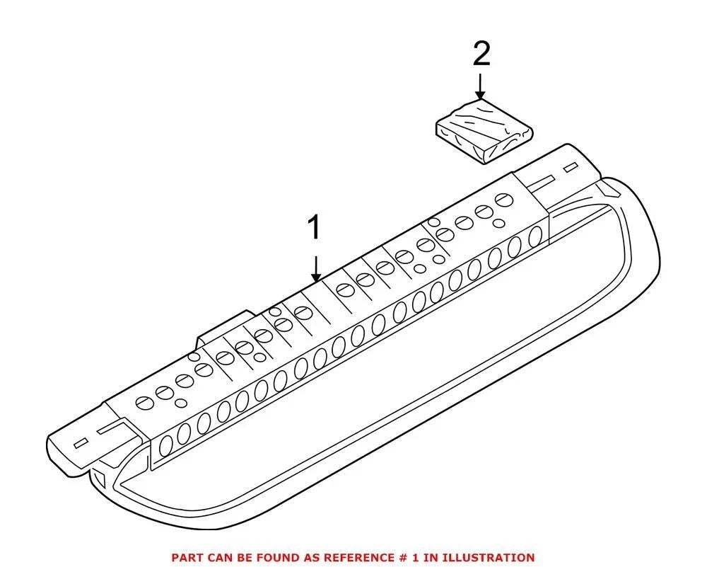 Genuine OEM Center High Mount Stop Light 63257146059 for BMW