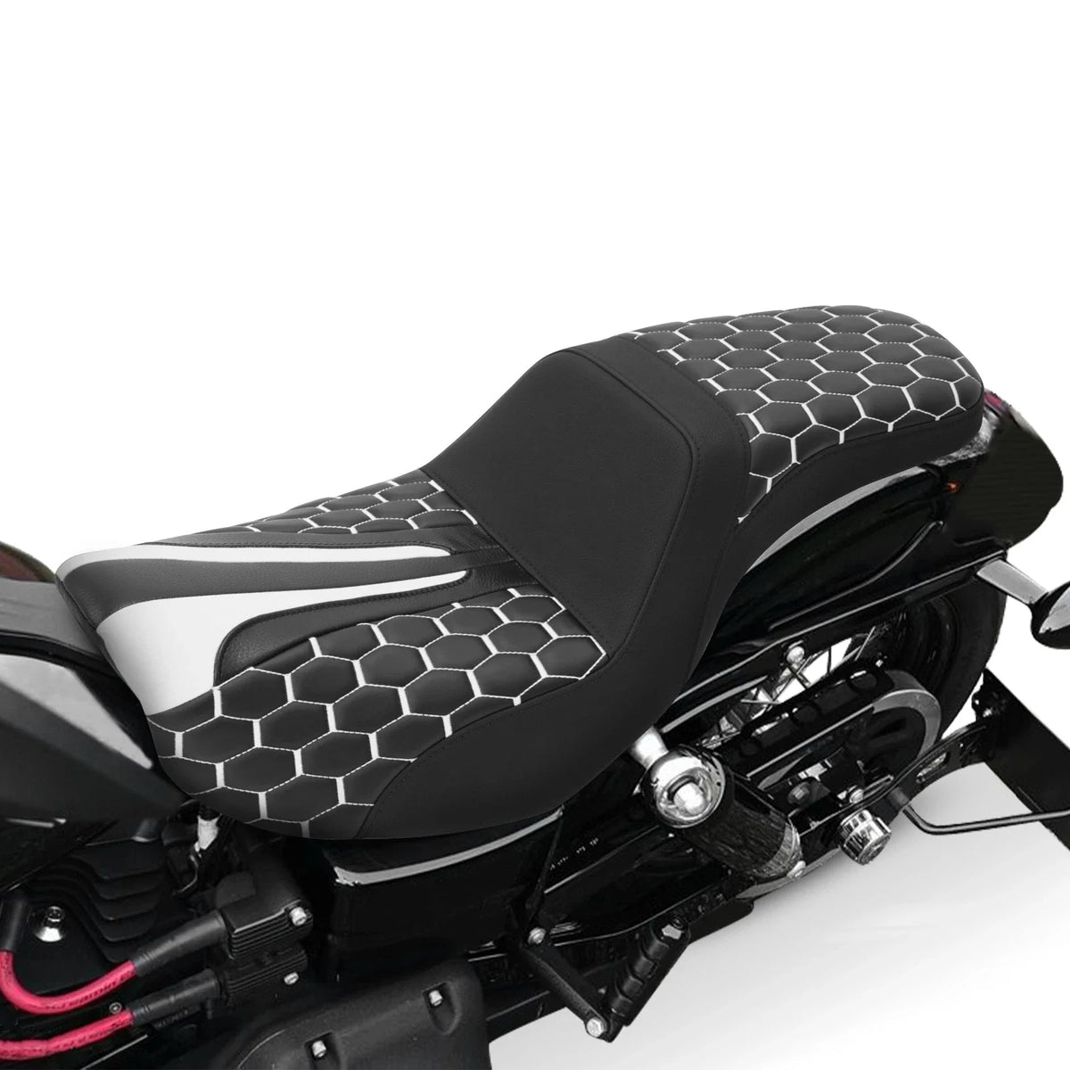 Rider Passenger Seat for Harley Dyna Super Wide Glide (2006–2017)