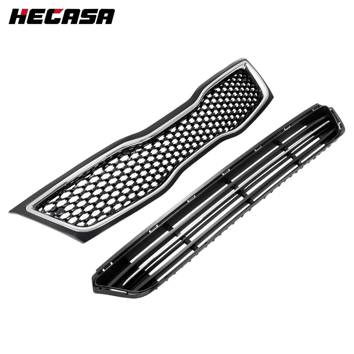 2Pcs Front Upper & Lower Bumper Grille Grill for Kia Optima (2014–2015)
