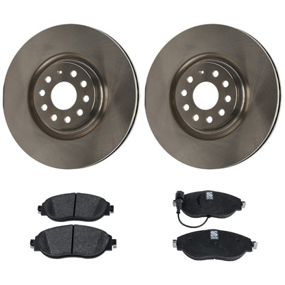 Disc Brake Rotors with Pads Kit for VW GTI Jetta Golf R Audi S3