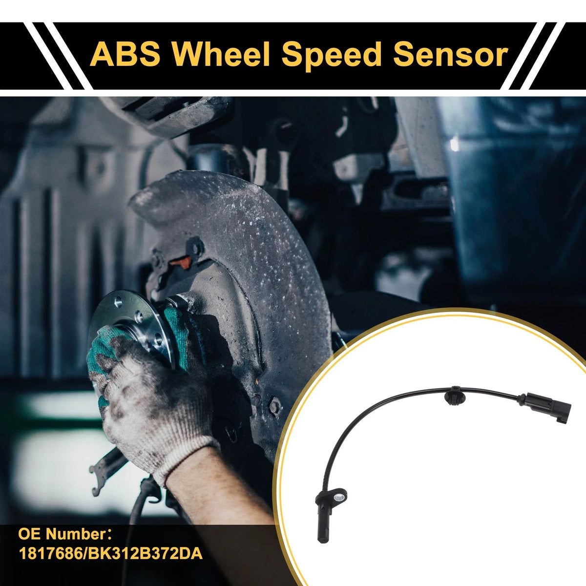 ABS Wheel Speed Sensor No. 1817686 for Volkswagen Sagitar (2007–2014)
