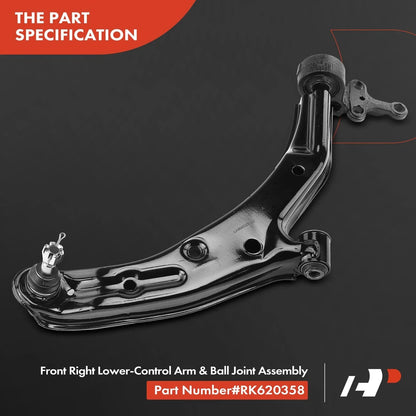 Front Right Control Arm with Ball Joint for Nissan Sentra (2000–2006)