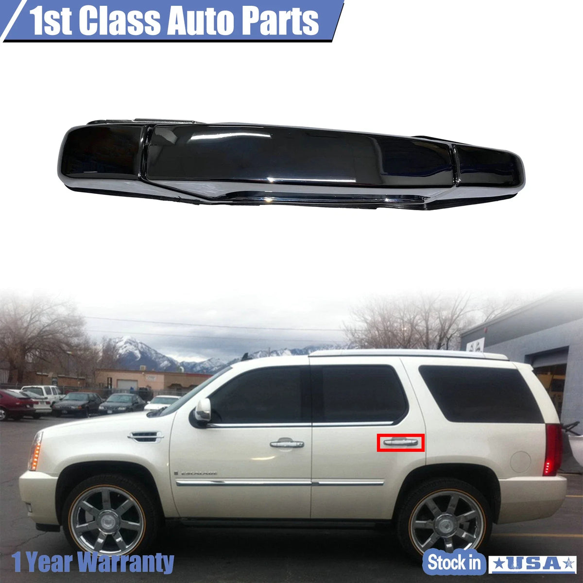 Rear Right Side Exterior Door Handle for Cadillac Escalade (2002–2023)
