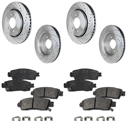 2011 GMC Acadia Chevrolet Traverse Brake Pad and Disc Set