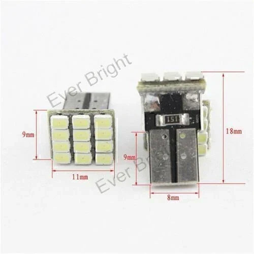 12 SMD LED Bright White T10 Map Reading Light Bulb (1pc)