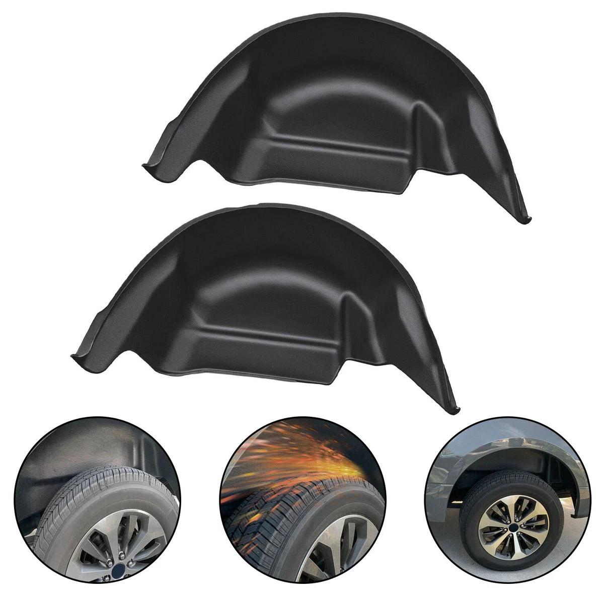 Mud Flap Splash Guards Set of 2 for 2015-2020 Ford F150 Rear