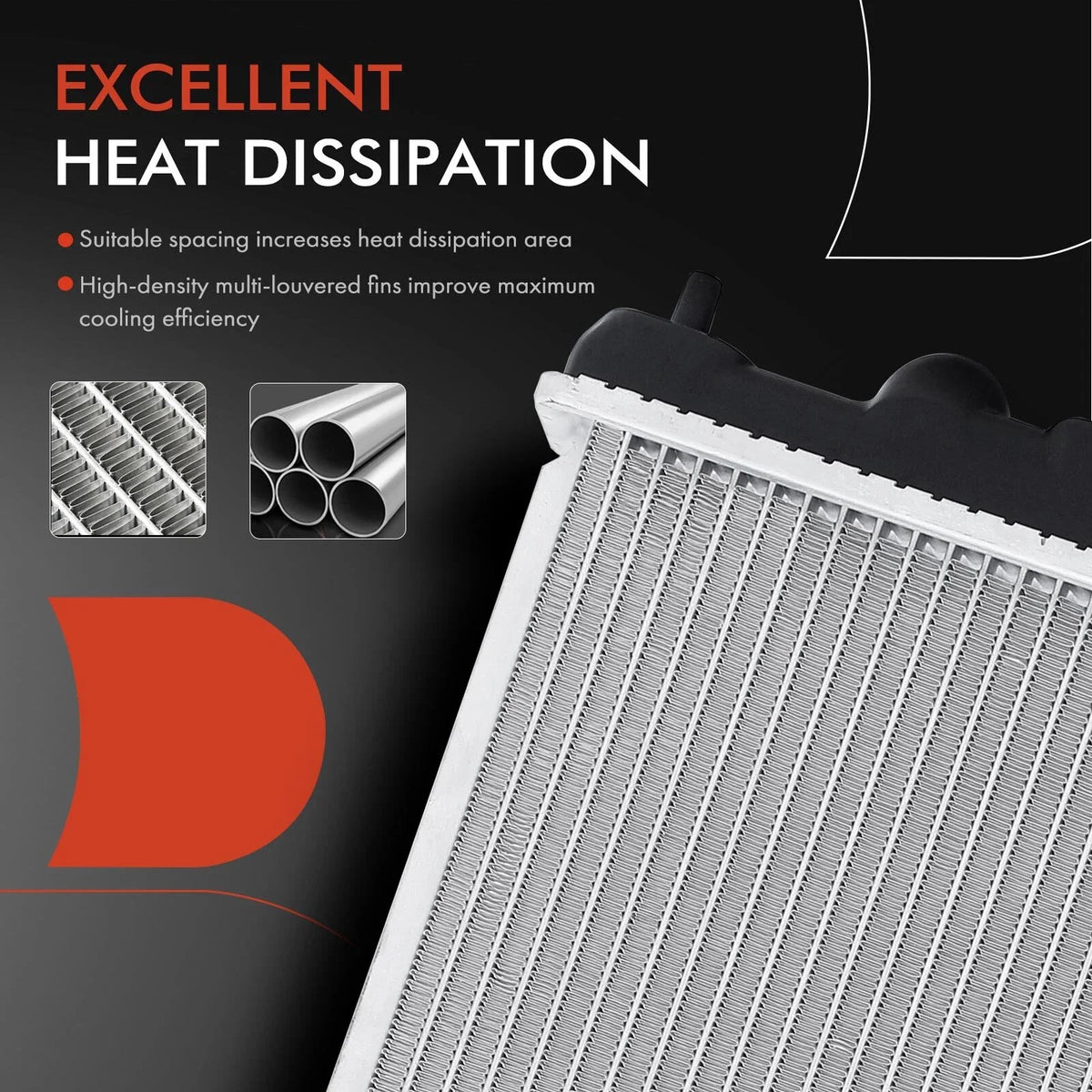 Radiator with Trans Oil Cooler for Altima/Maxima 2002-2006