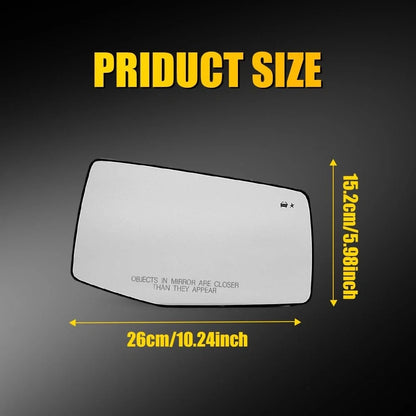 Blind Spot Heated Right Mirror Glass for GMC Sierra 1500 2019-2025