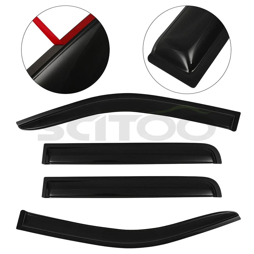 Window Visor Vent Guard Set for Nissan Frontier (2005–2018)