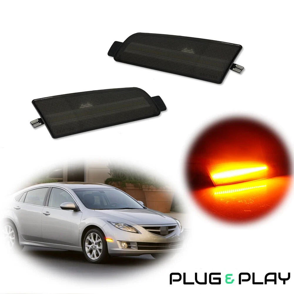 LED Front Side Marker Parking Lights Kit for Mazda 6 (2009–2013)