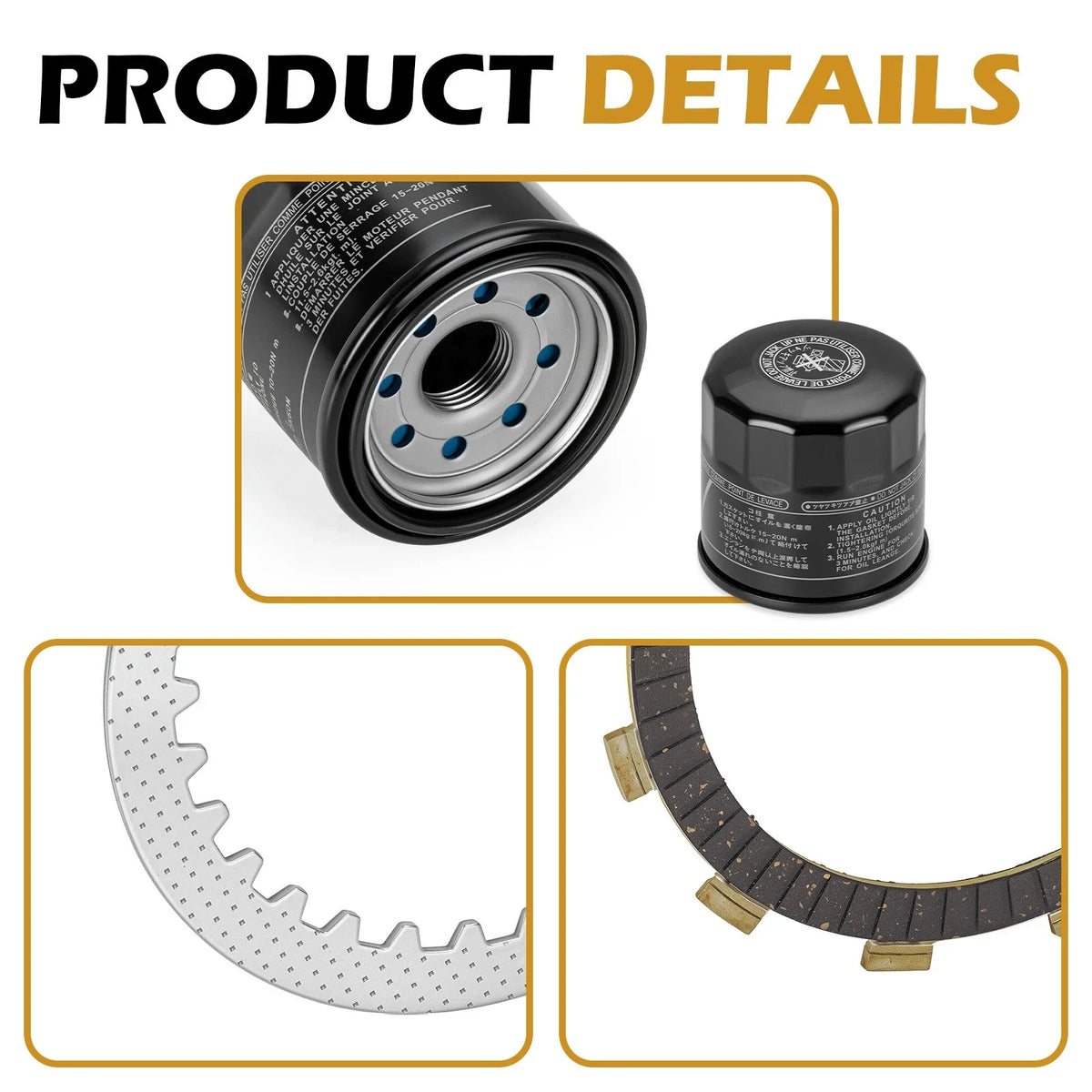 Clutch Gasket and Friction Plates for Kawasaki Vulcan 800 VN800B 1996-2005