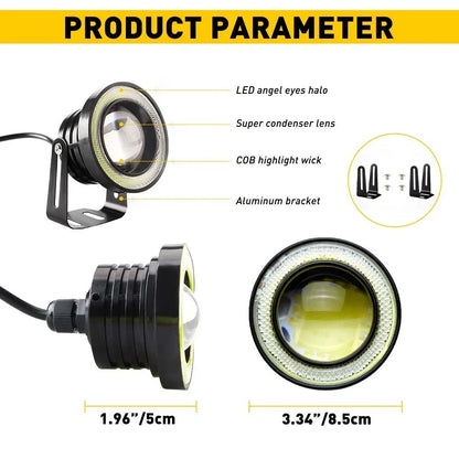 Round 3.5 Inch LED Fog Light Compatible with Toyota Hilux N70